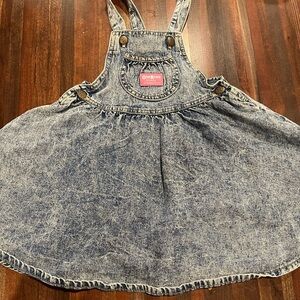 Vintage OshKosh B'gosh Blue Denim Kids skirtall